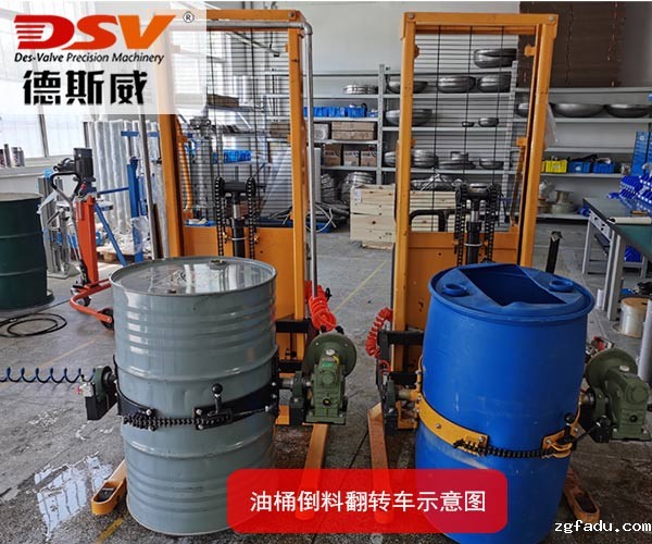 防爆油桶倒料翻转车