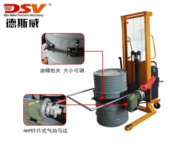 防爆油桶倒料翻转车