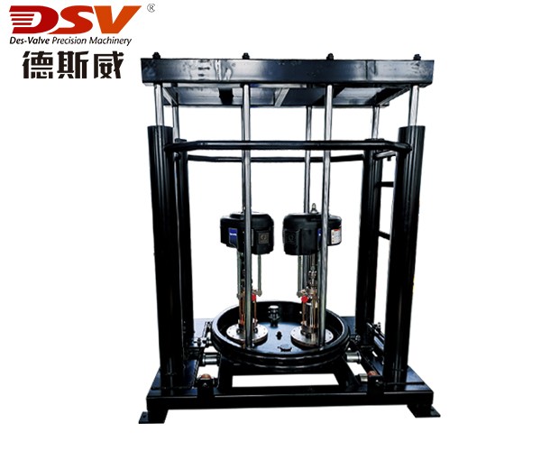 1000L四立柱气动升降打胶机