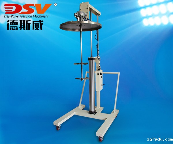 200L桶移动式气动升降搅拌机配不锈钢桶盖