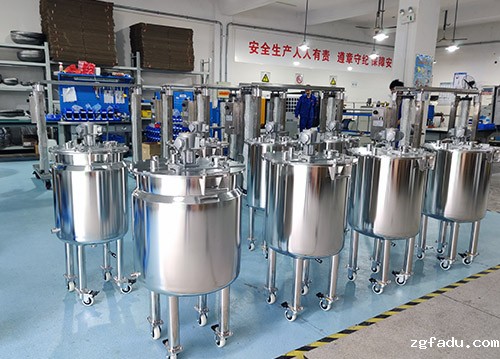 300L不锈钢气动搅拌桶