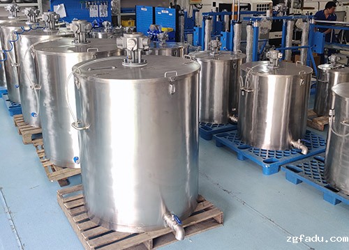 50-100L不锈钢气动搅拌桶