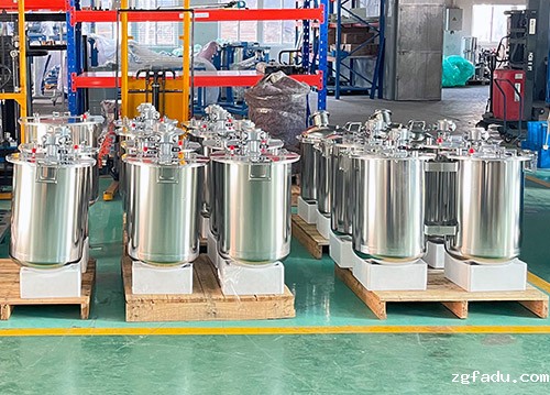 300L不锈钢气动搅拌桶