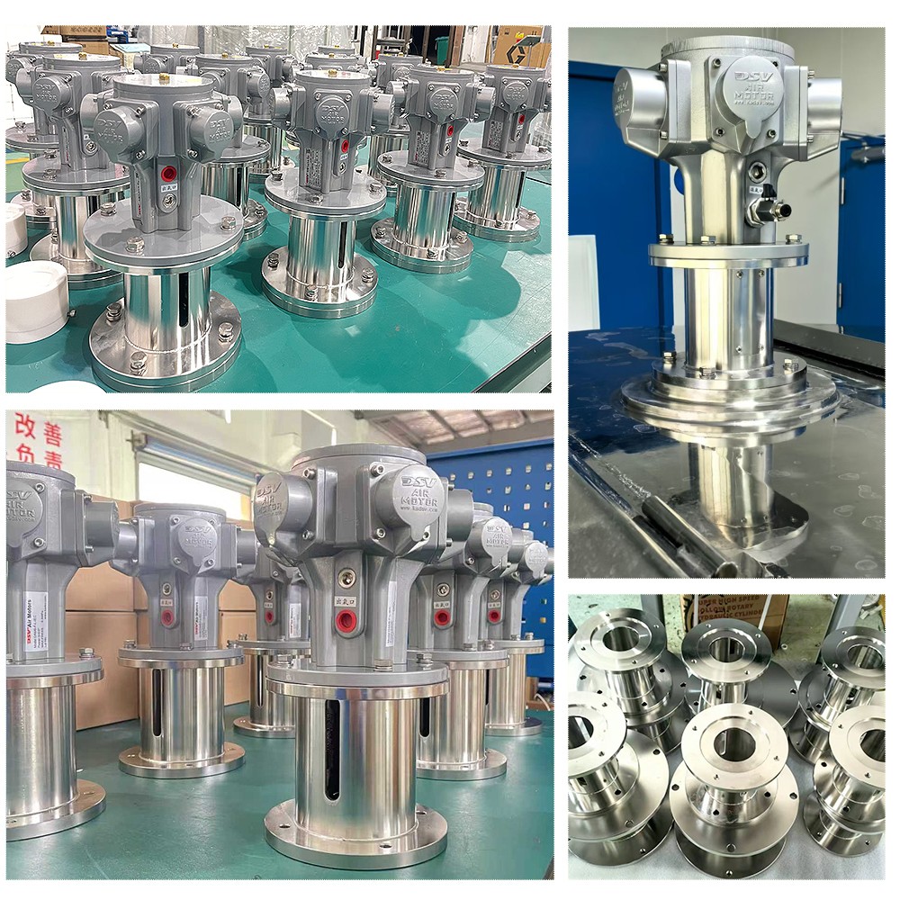 气动立式搅拌器配不锈钢底座