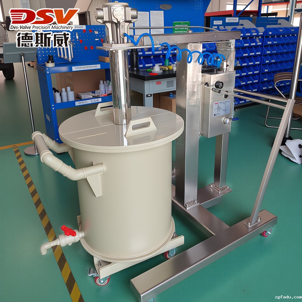 200L以上桶用气动升降移动式搅拌机